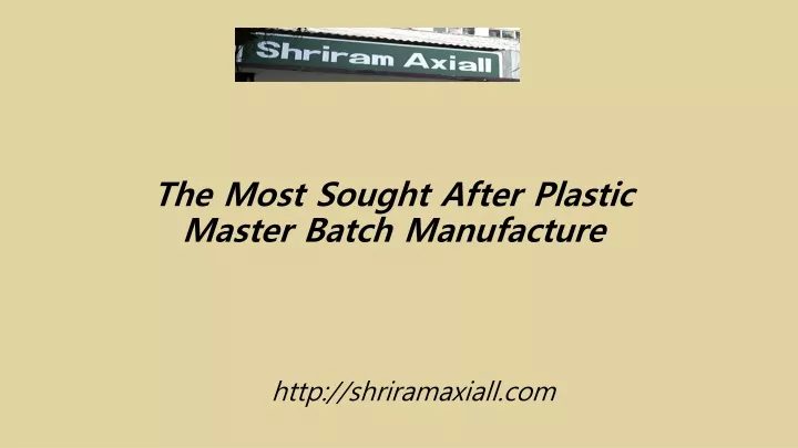 the most sought after plastic master batch manufacture