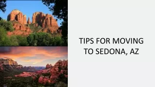 TIPS FOR MOVING TO SEDONA, AZ