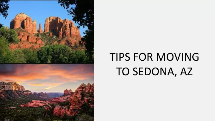 tips for moving to sedona az