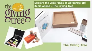 Explore the wide range of Corporate gift items online – The Giving Tree