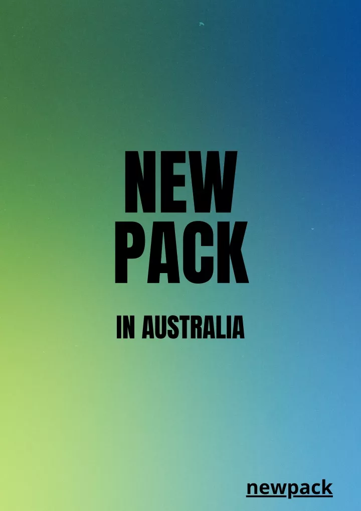 new pack in australia