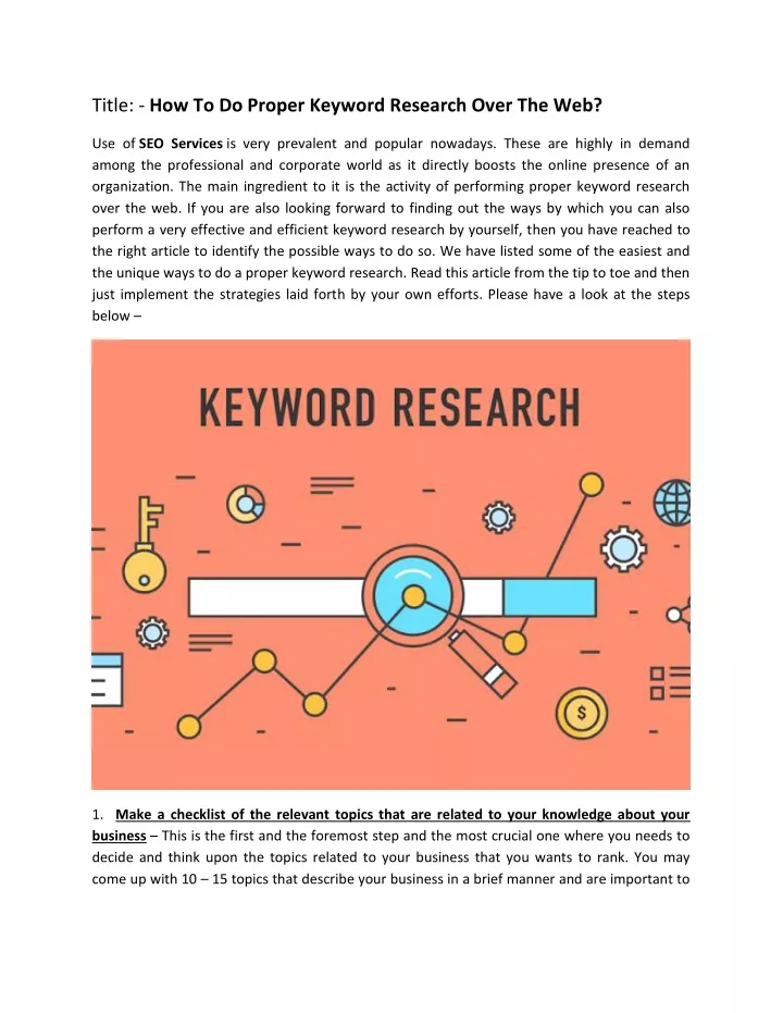 title how to do proper keyword research over