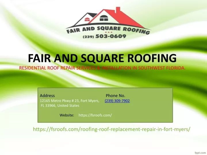 fair and square roofing