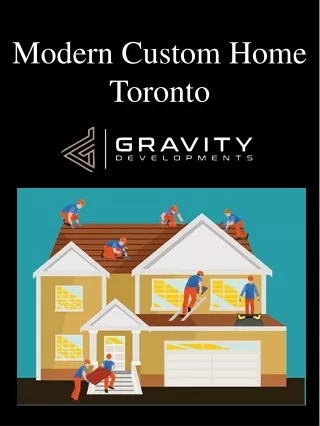 modern custom home toronto