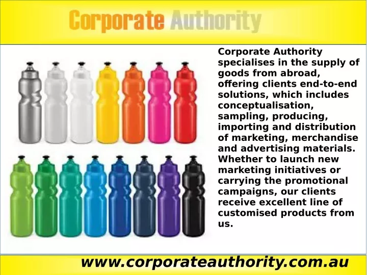 corporate authority specialises in the supply