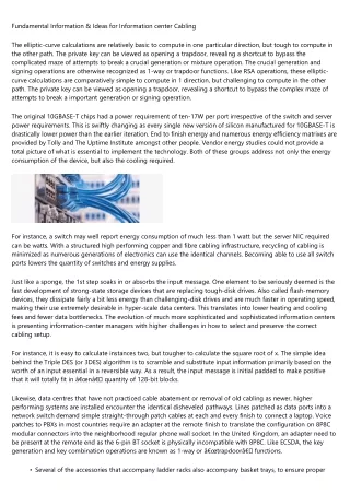 fundamental information ideas for information