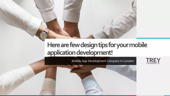 here are few design tips for your mobile application development