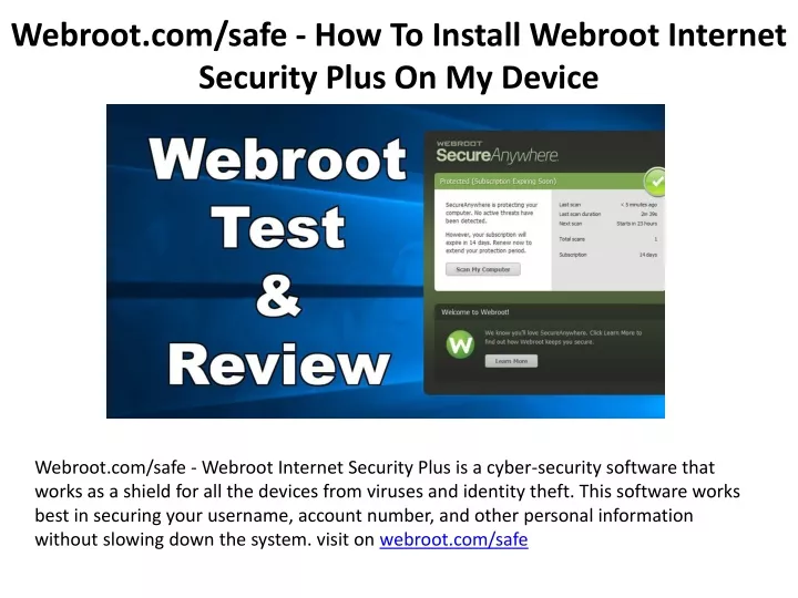 webroot com safe how to install webroot internet security plus on my device