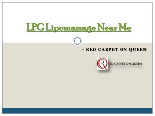 LPG Lipomassage Near Me