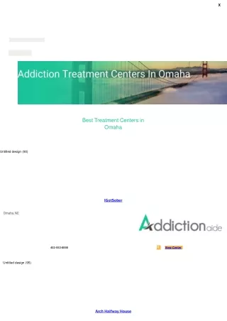 Addiction Treatment Centers In Omaha