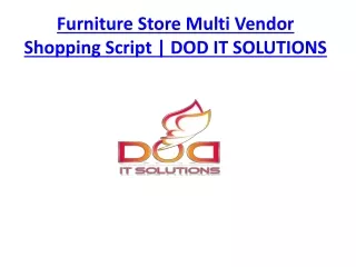 furniture store multi vendor shopping script dod it solutions