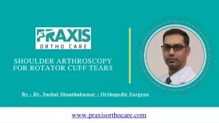 shoulde r arthroscopy for rotator cuff tears