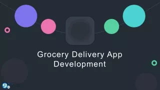 grocery delivery app development