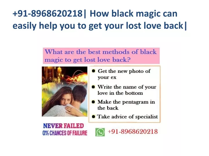 91 8968620218 how black magic can easily help you to get your lost love back
