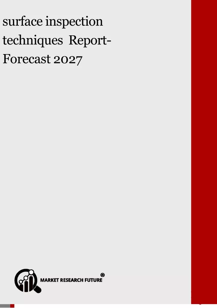 surface inspection techniques report forecast