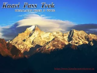 Kuari Pass Trek | Trekking Guide &amp; Packages - Himalayan Trek N Tour