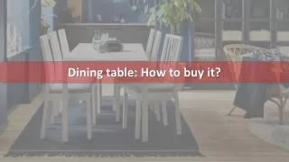 Buy Dinning Tables Online