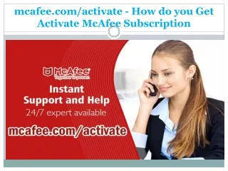 mcafee com activate how do you get activate mcafee subscription