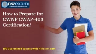 how to prepare for cwnp cwap 403 certification