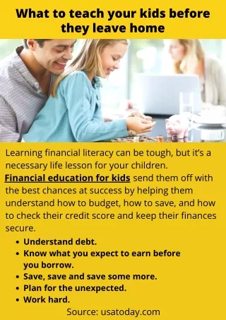 what to teach your kids before they leave home