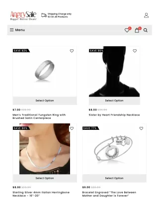 shipping charge only 2 on all products