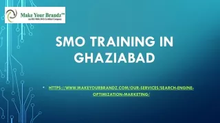 smo training in ghaziabad