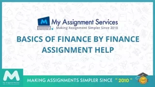 basics of finance by finance assignment help