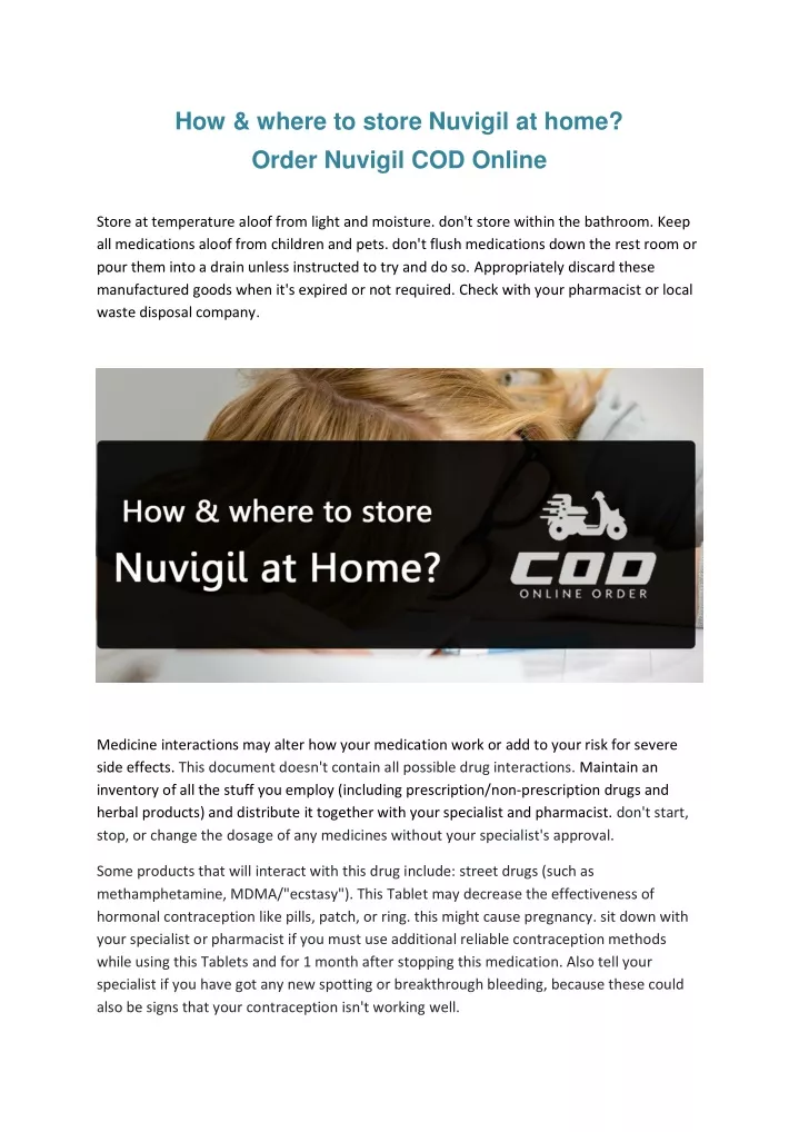 how where to store nuvigil at home order nuvigil