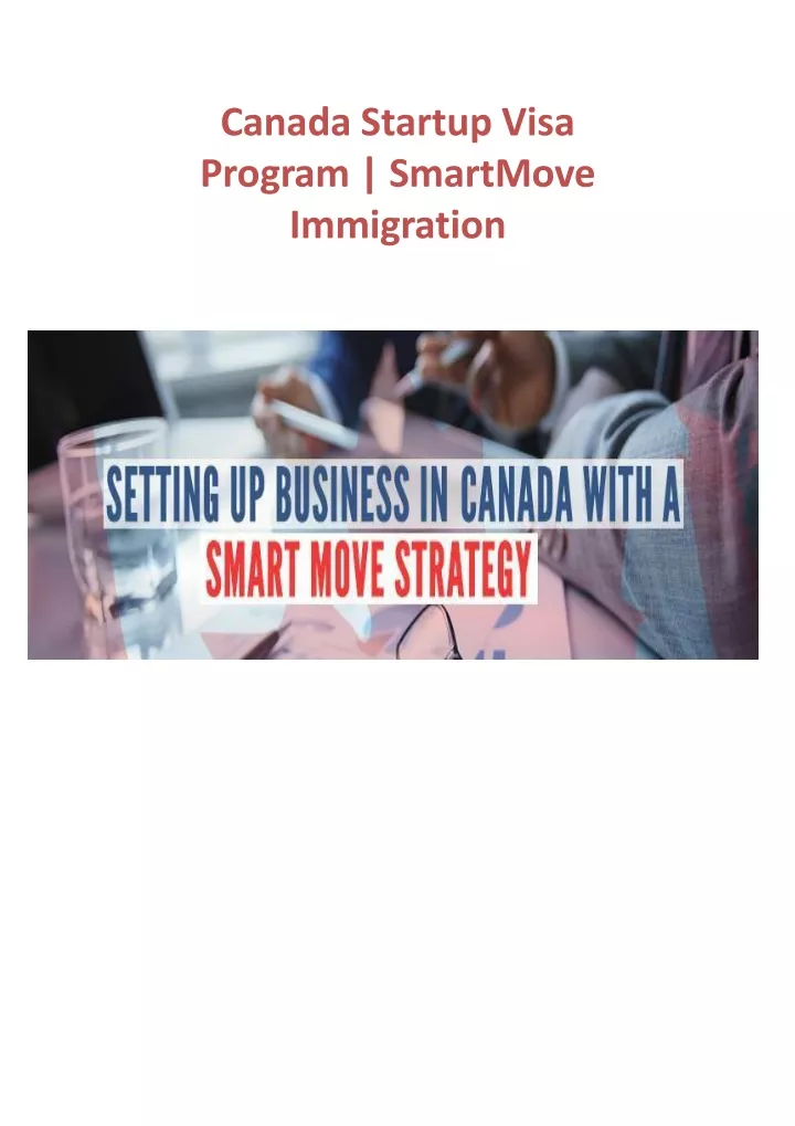 canada startup visa program smartmove immigration