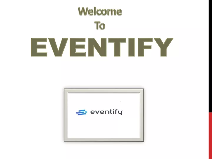 welcome to eventify