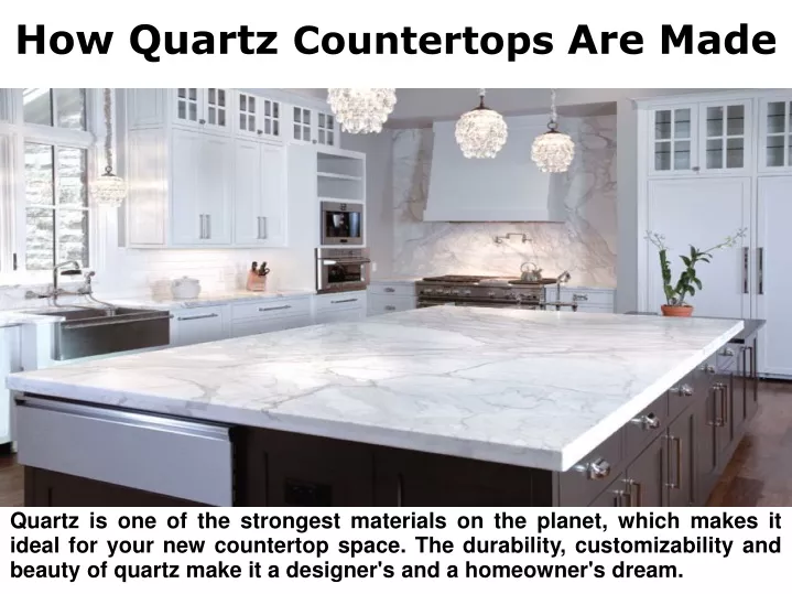 how quartz countertops are made