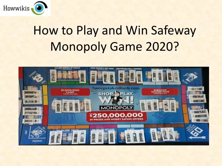 how to play and win safeway monopoly game 2020
