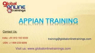 Appian Training | Best Appian BPM Online Training - GOT