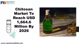 Chitosan Market To Reach USD 1,664.6 Million By 2026