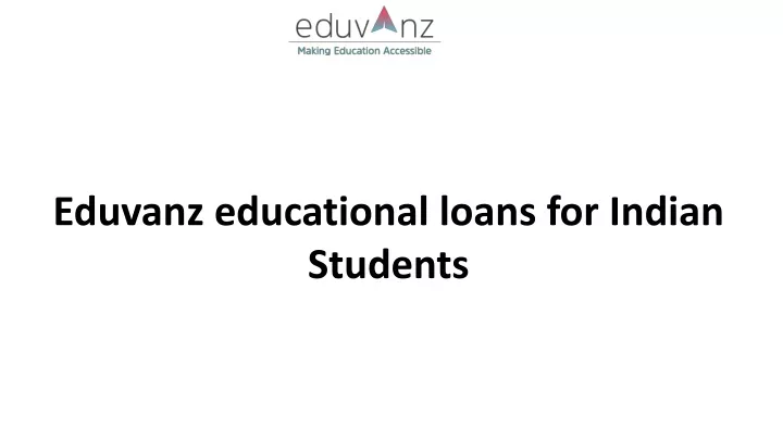 eduvanz educational loans for indian students
