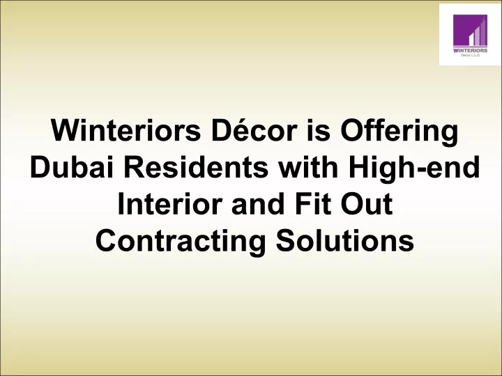 winteriors d cor is offering dubai residents with