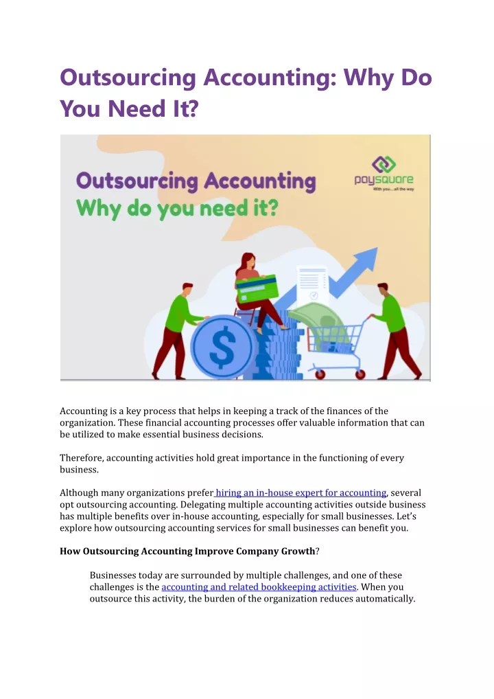 outsourcing accounting why do you need it