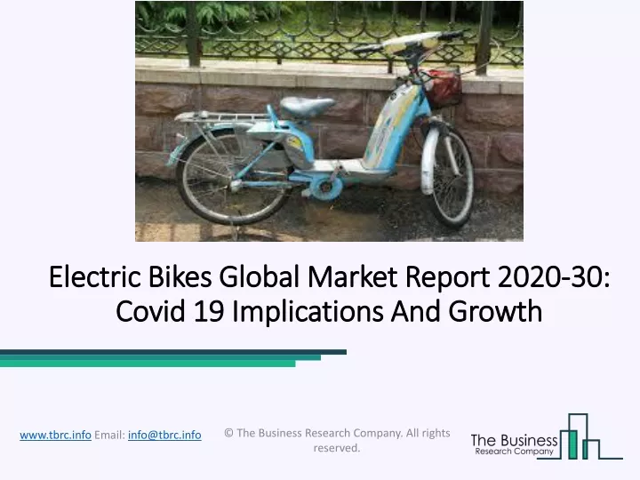 electric bikes global market report 2020 electric