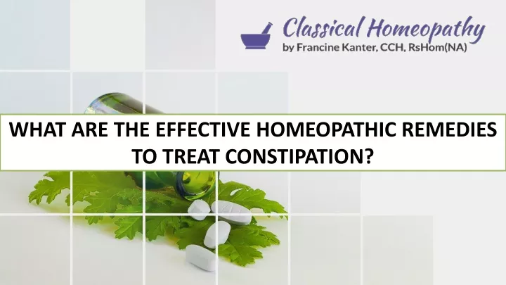 what are the effective homeopathic remedies