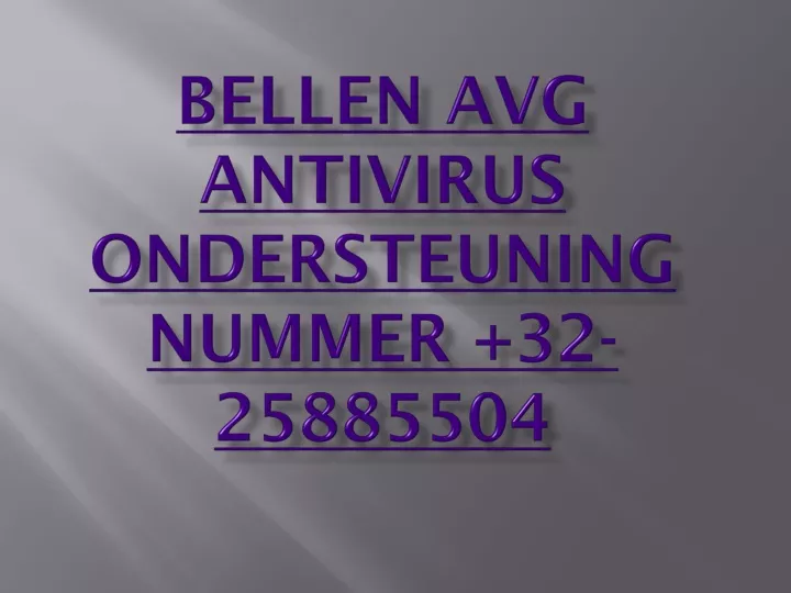 bellen avg antivirus ondersteuning nummer 32 25885504