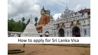 SRI LANKA VISA I THOMAS COOK