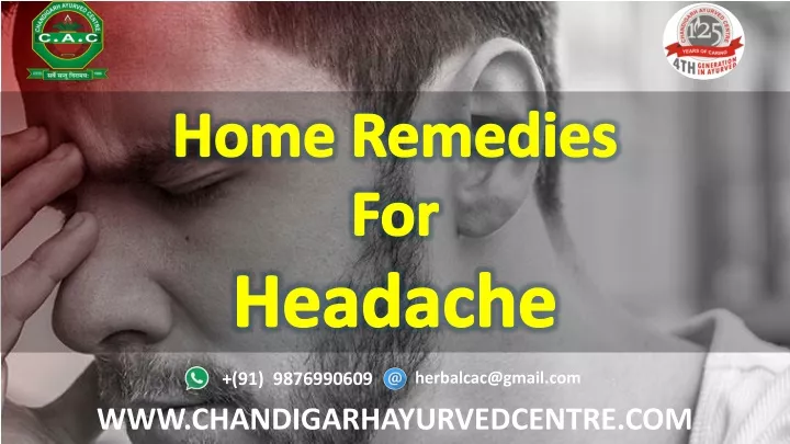 home remedies for headache