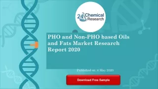 pho and non pho based oils and fats market