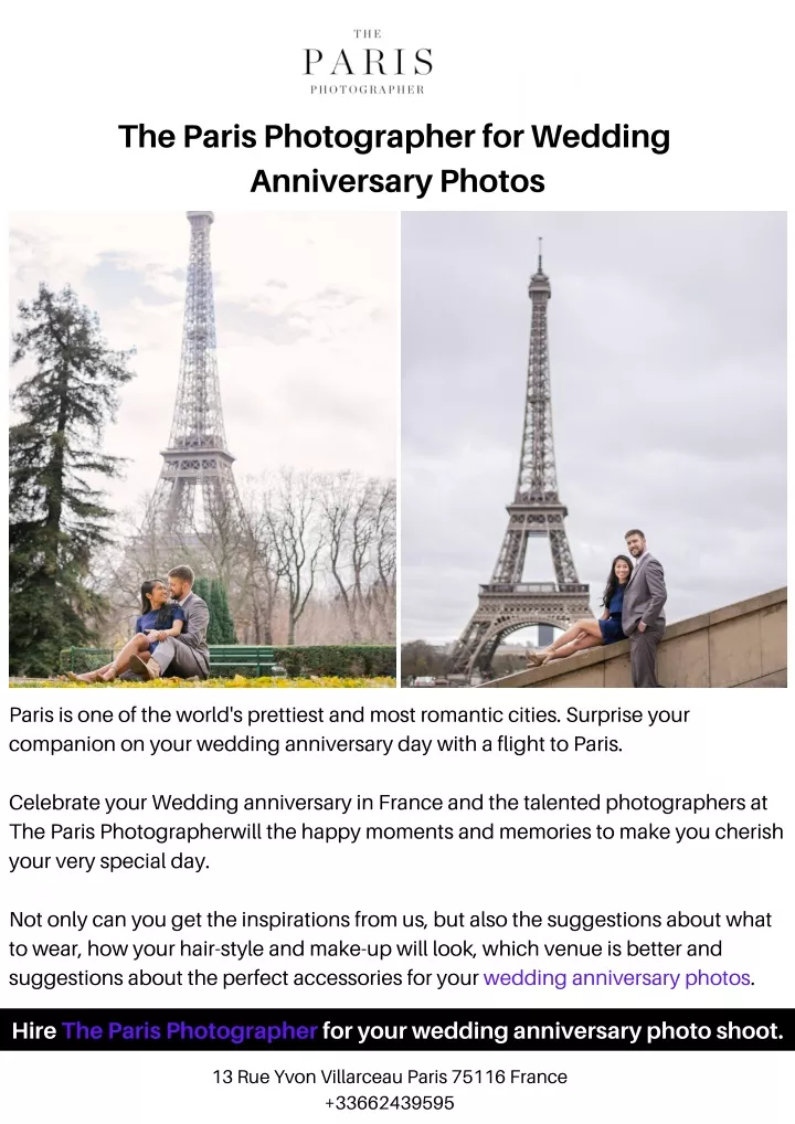 the paris photographer for wedding anniversary