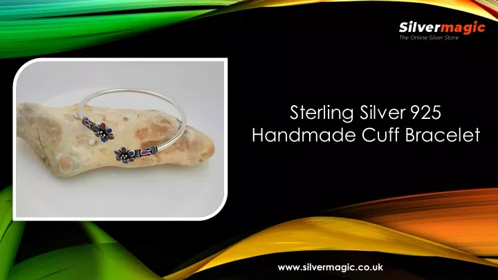 sterling silver 925 handmade cuff bracelet