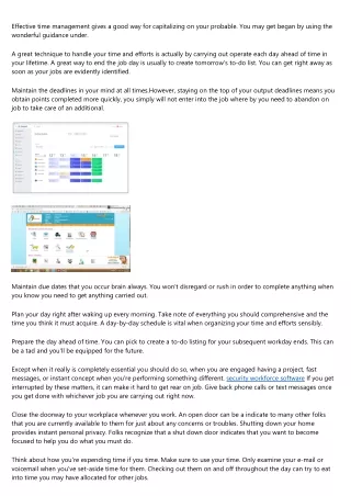 effective time management gives a good