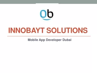 Mobile app developer Dubai