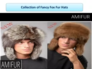 collection of fancy fox fur hats