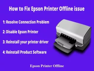 How to fix Epson printer offline issue?