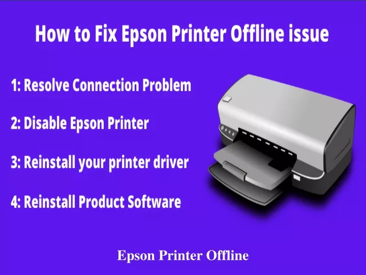 epson printer offline